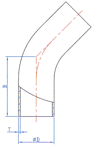 3A-L2KS-45'S WELD LONG ELBOW